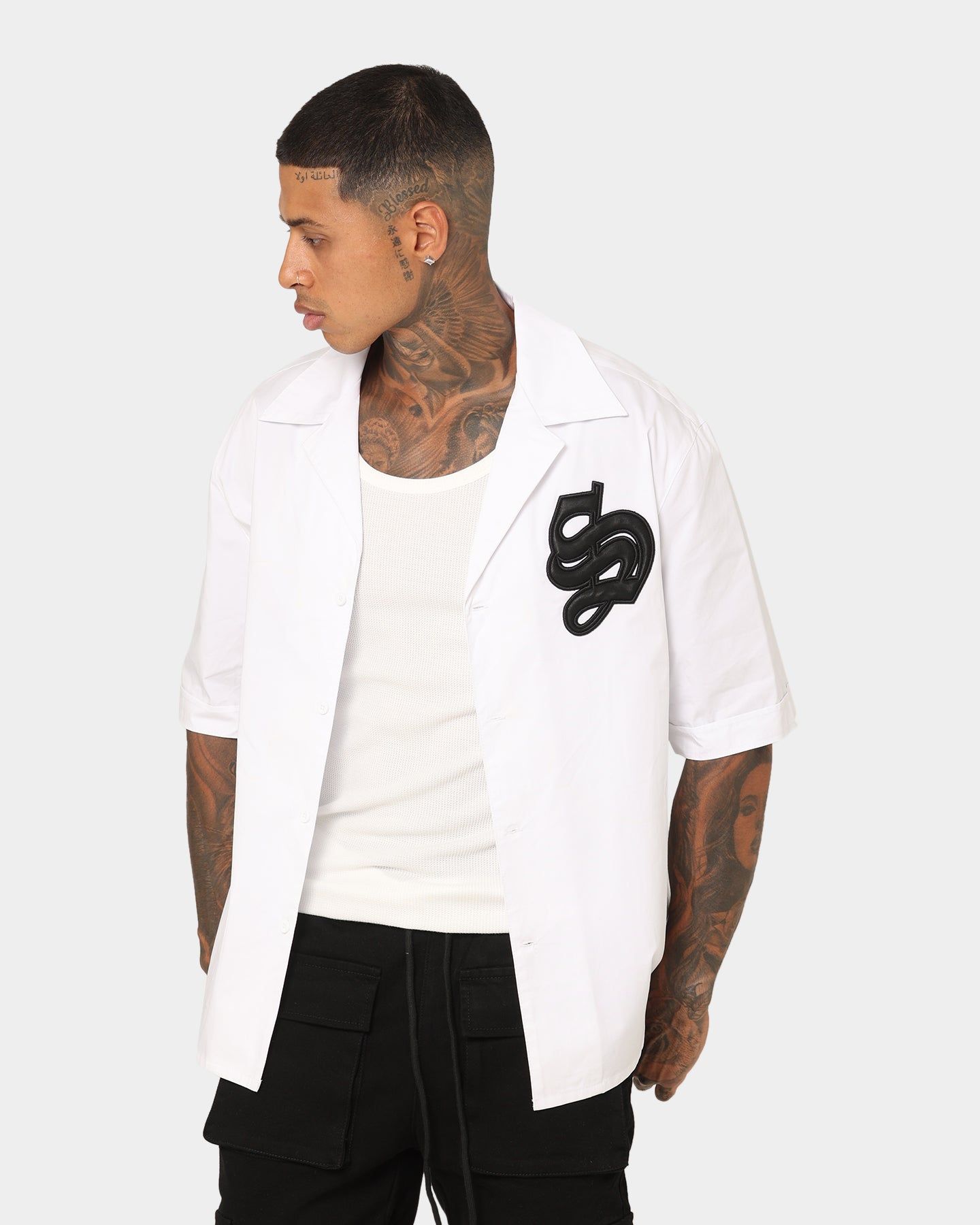 Saint Morta Gothic Bowling Shirt White sold by Culture Kings product image thumbnail 7