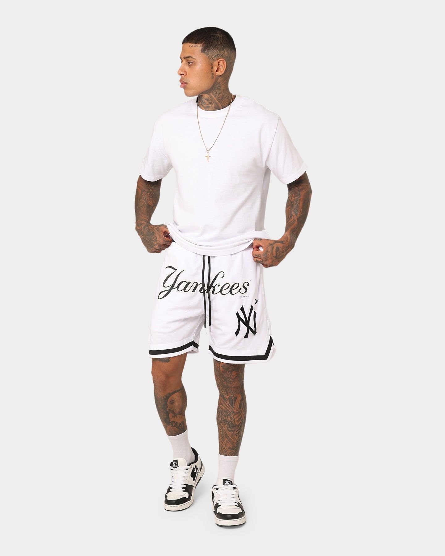 New Era New York Yankees Mesh Shorts White sold by Culture Kings product image thumbnail 2