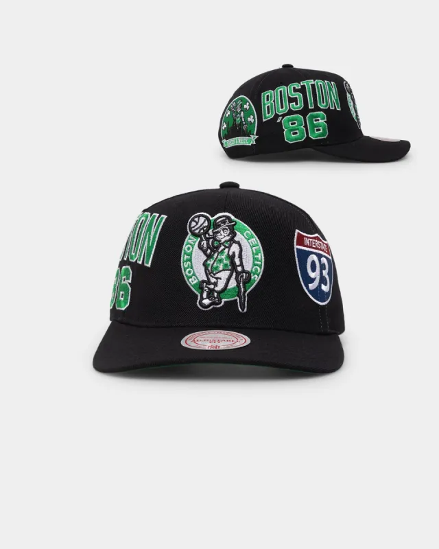 Mitchell & Ness Boston Celtics 'Highway' Pro Crown Snapback Black sold by Culture Kings