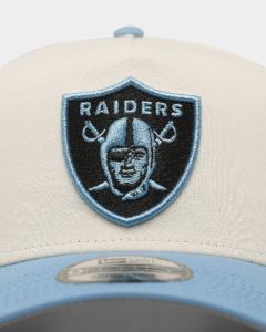 New Era Oakland Raiders 'Chrome University Blue' 9FORTY A-Frame Snapback Chrome White sold by Culture Kings