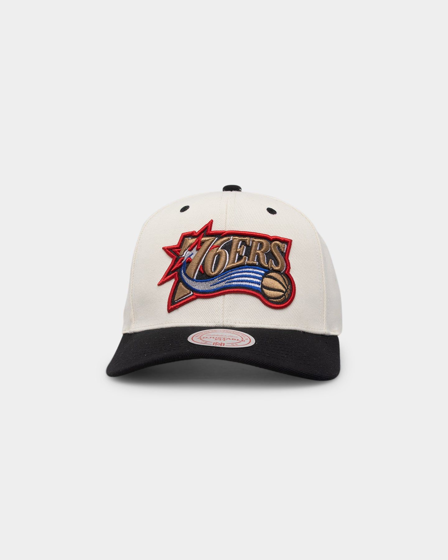 Mitchell & Ness Philadelphia 76ers Go Team Go OG Snapback Vintage Cream sold by Culture Kings