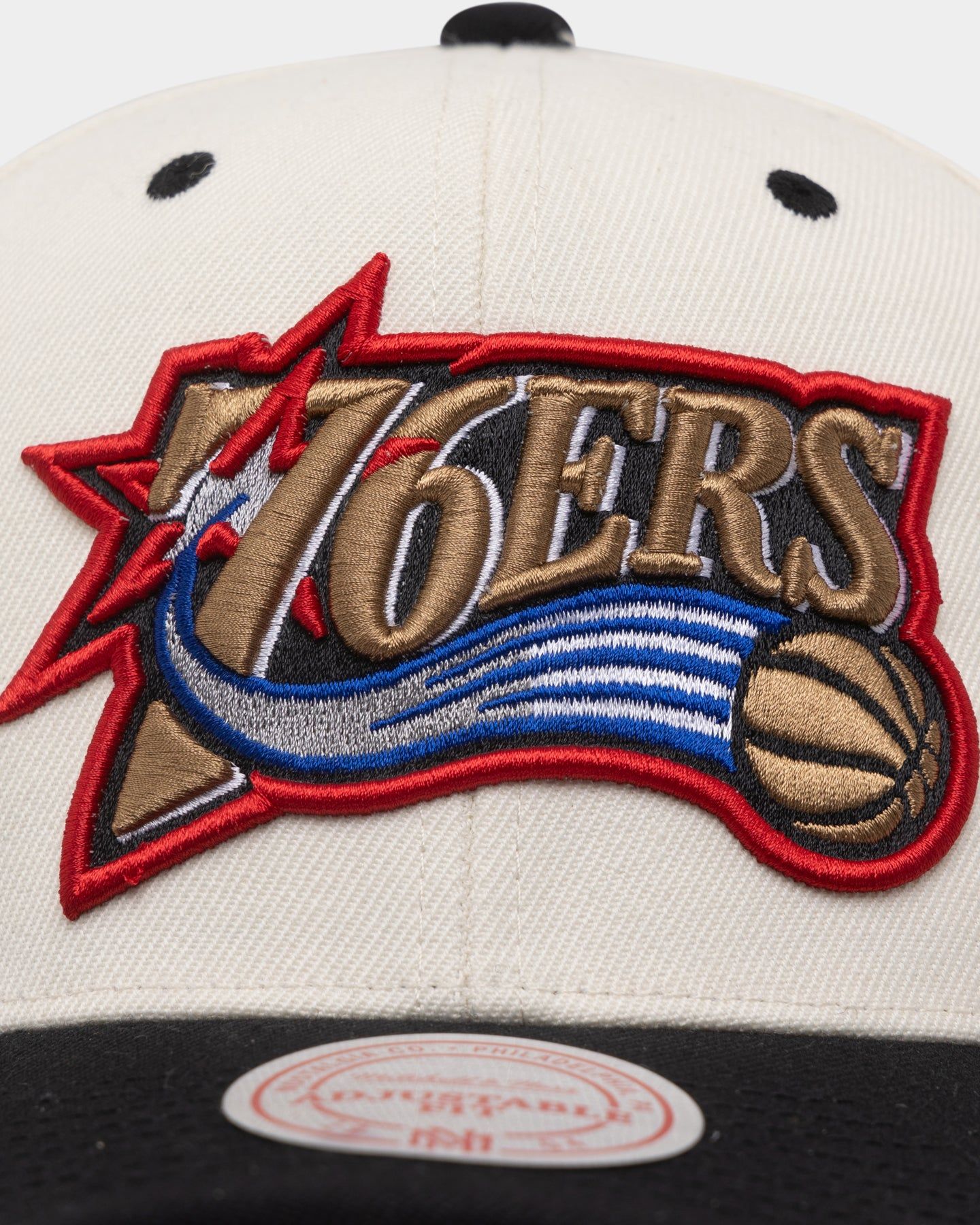 Mitchell & Ness Philadelphia 76ers Go Team Go OG Snapback Vintage Cream sold by Culture Kings product image thumbnail 5