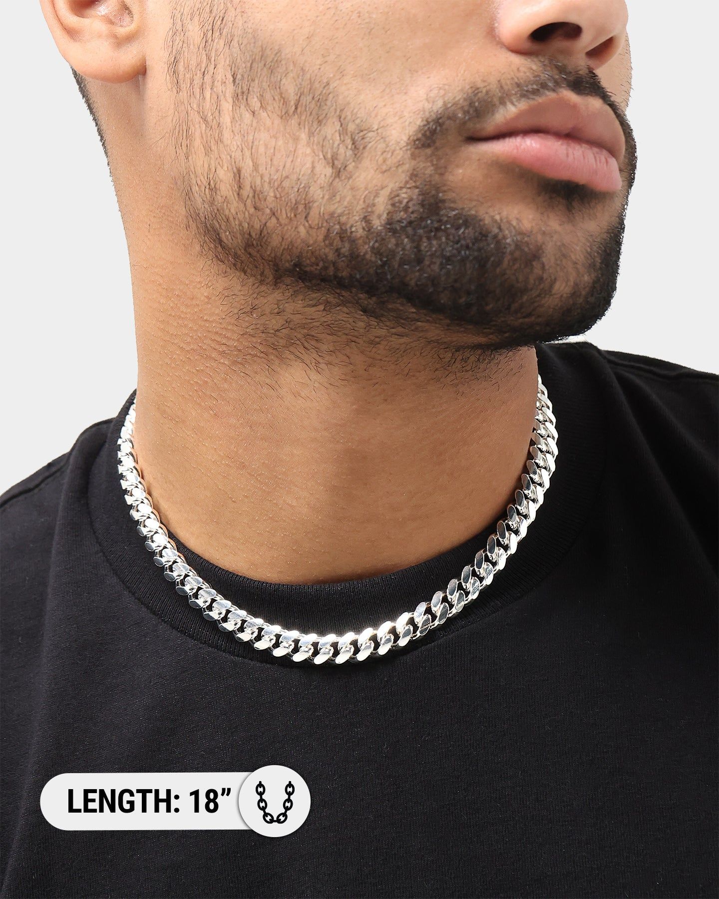 House Of Auric 10mm Cuban Link Chain Sterling Silver sold by Culture Kings product image thumbnail 4