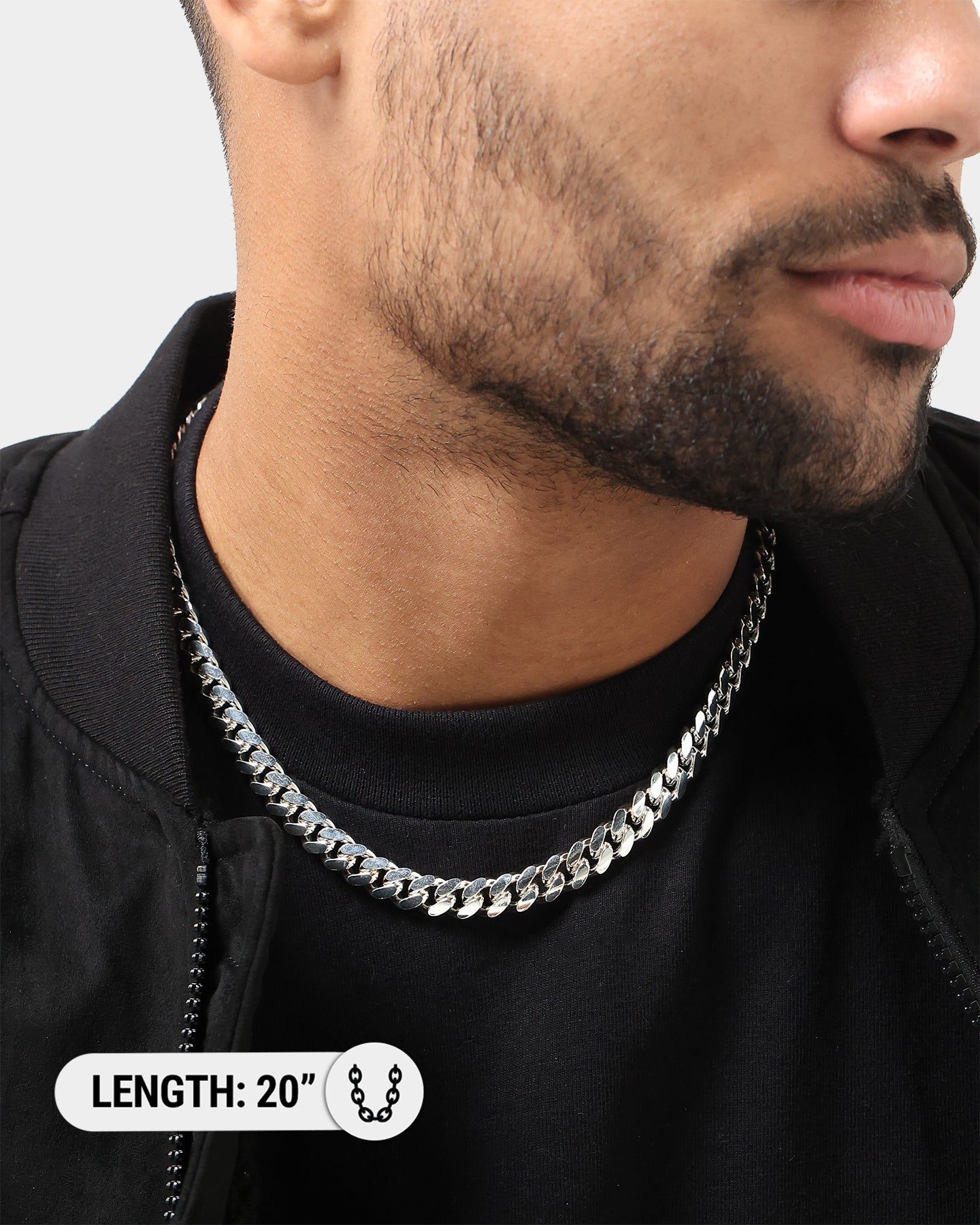 House Of Auric 10mm Cuban Link Chain Sterling Silver sold by Culture Kings product image thumbnail 5