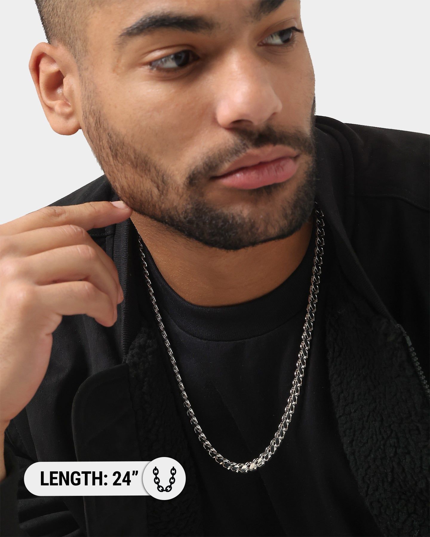 House Of Auric 10mm Cuban Link Chain Sterling Silver sold by Culture Kings product image thumbnail 7