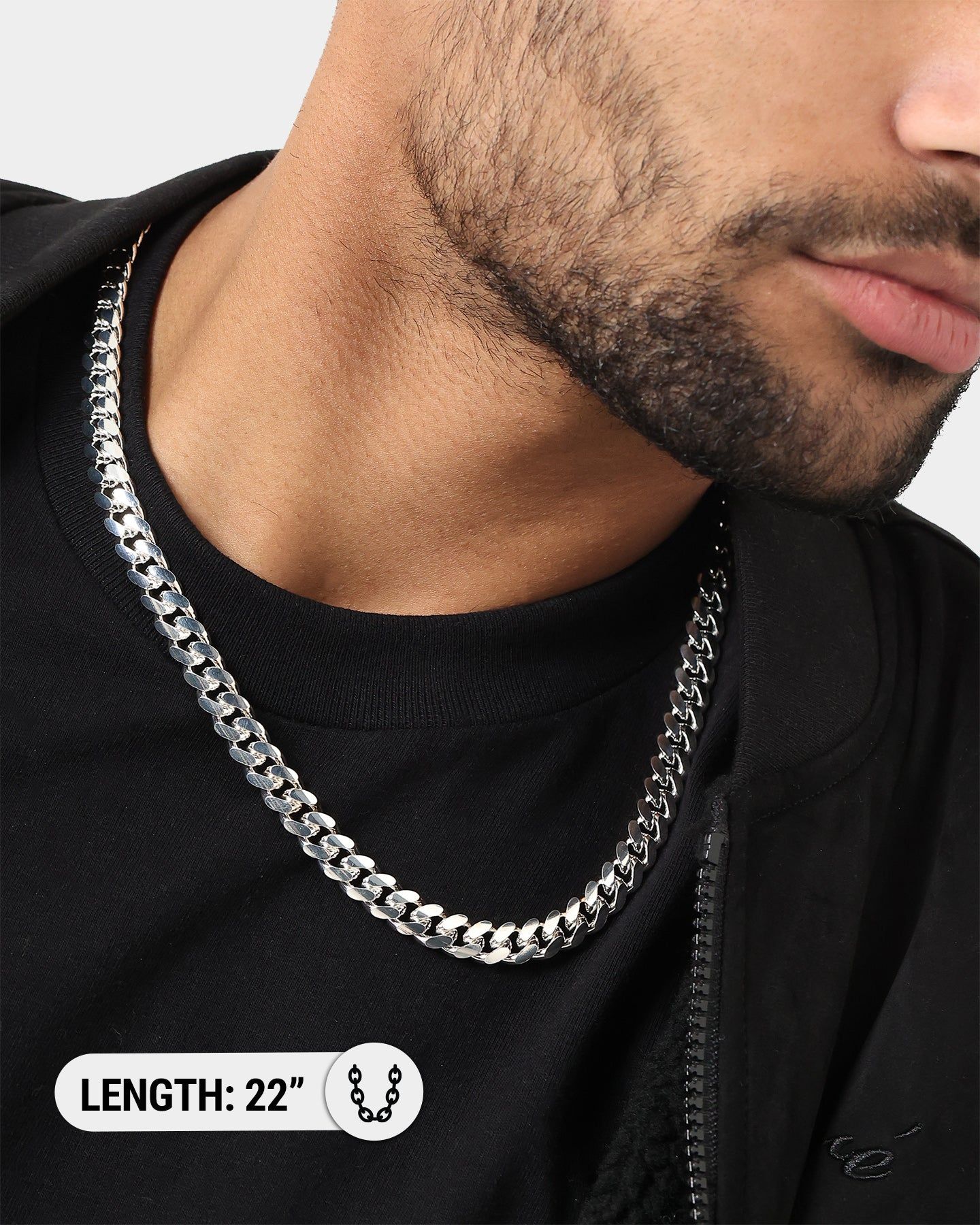 House Of Auric 10mm Cuban Link Chain Sterling Silver sold by Culture Kings product image thumbnail 6