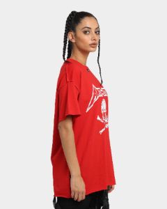 The Anti Order Death Metal Oversized T-Shirt Red/White sold by Culture Kings