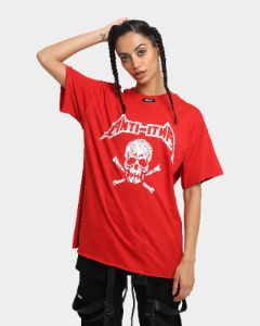 The Anti Order Death Metal Oversized T-Shirt Red/White sold by Culture Kings