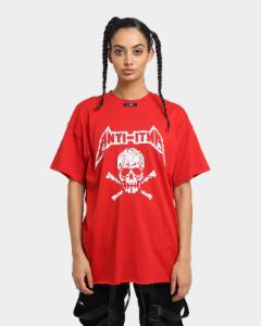 The Anti Order Death Metal Oversized T-Shirt Red/White sold by Culture Kings