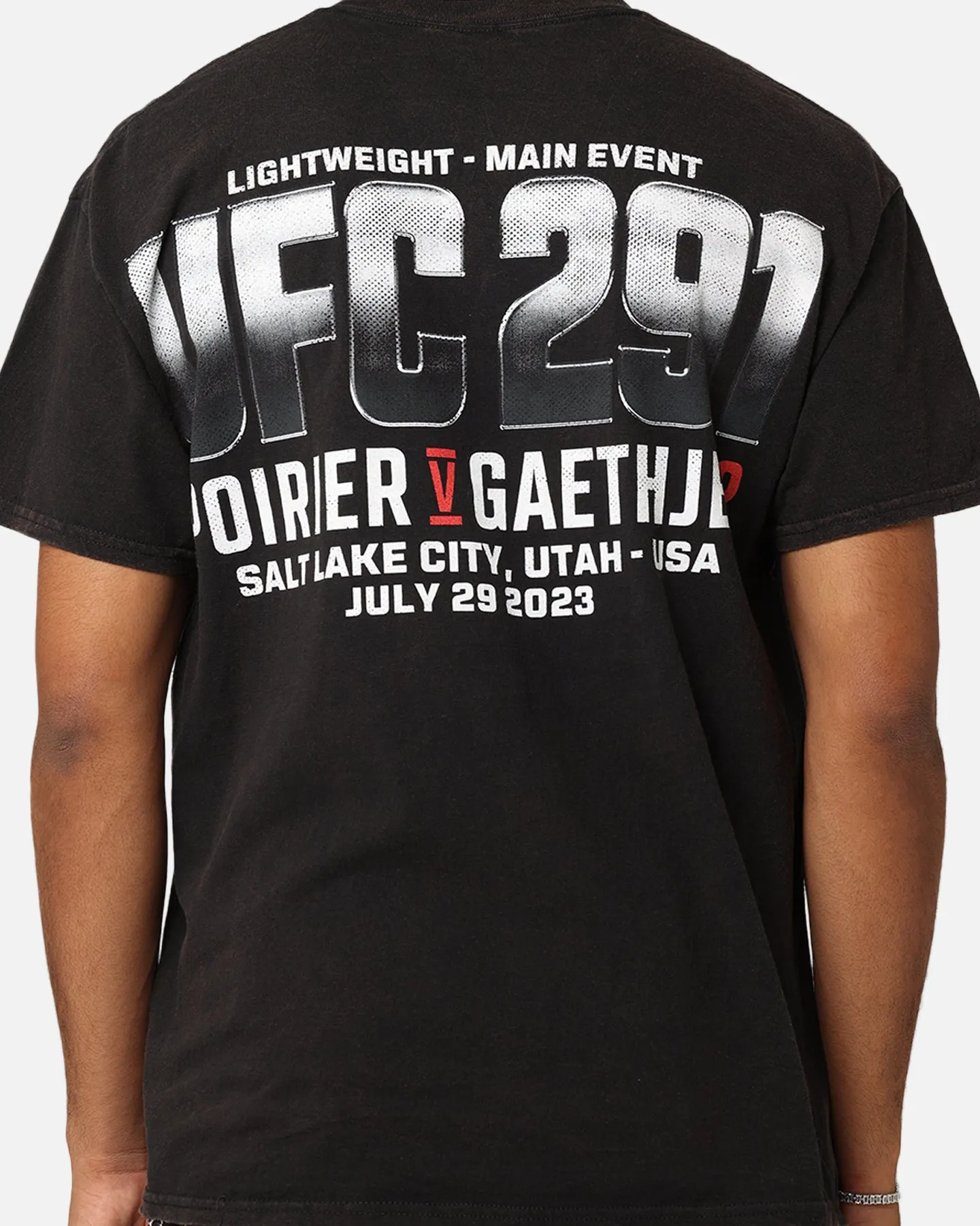 UFC By Goat Crew Dustin Poirier vs. Justin Gaethje BMF Fight Vintage T-Shirt Black Wash sold by Culture Kings product image thumbnail 5