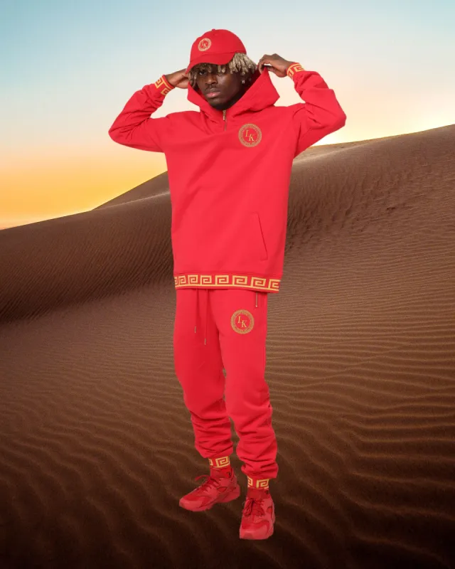 Last Kings Grandeur Half Zip Hoodie Red sold by Culture Kings