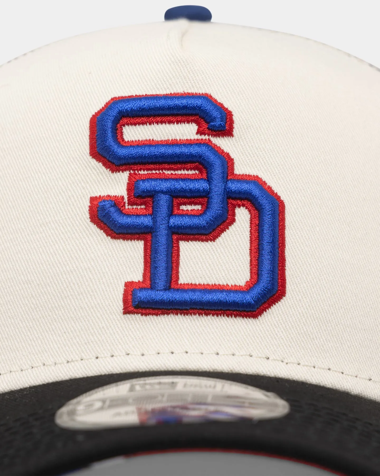 New Era San Diego Padres 'Retro Mosaic' 9FORTY A-Frame Trucker Snapback White/Black sold by Culture Kings product image thumbnail 5