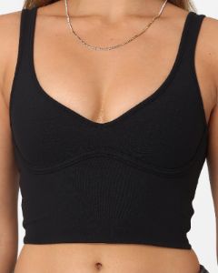 Joah Brown Women's Contour Crop Tank Top Onyx sold by Culture Kings