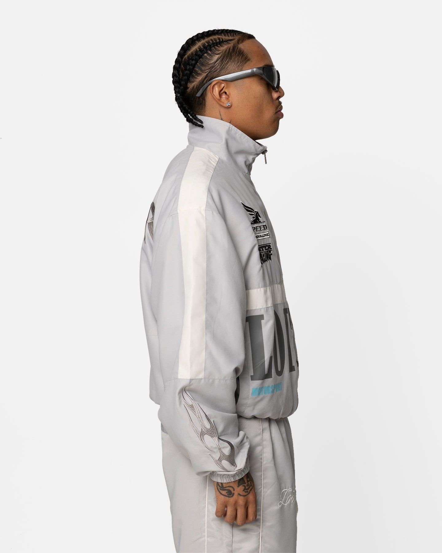 Loiter Speedway Windbreaker Jacket Grey sold by Culture Kings product image thumbnail 8