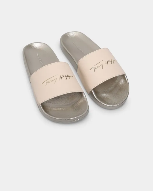 Tommy Jeans Women's Metallic Pool Slides Light Gold sold by Culture Kings