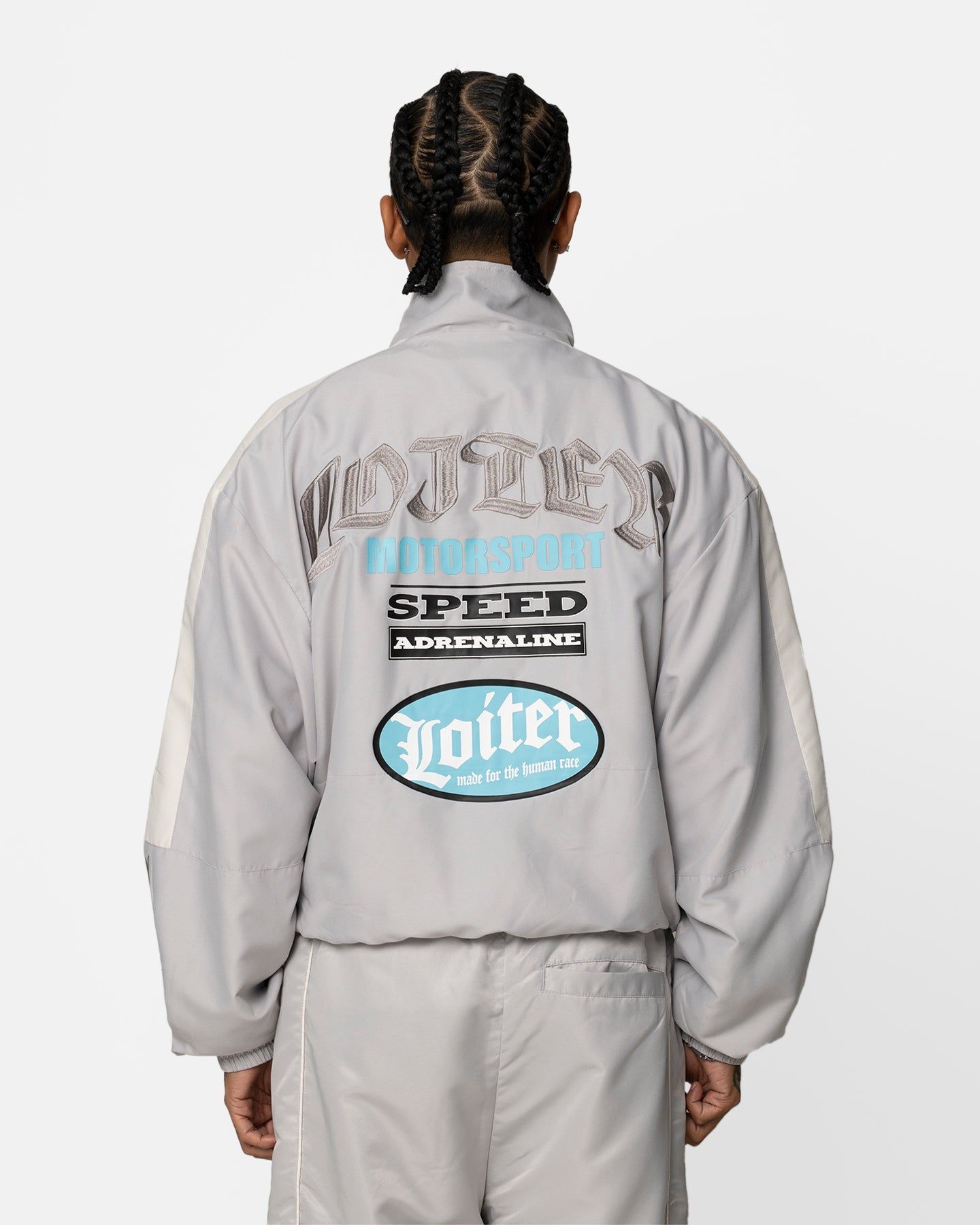 Loiter Speedway Windbreaker Jacket Grey sold by Culture Kings product image thumbnail 7