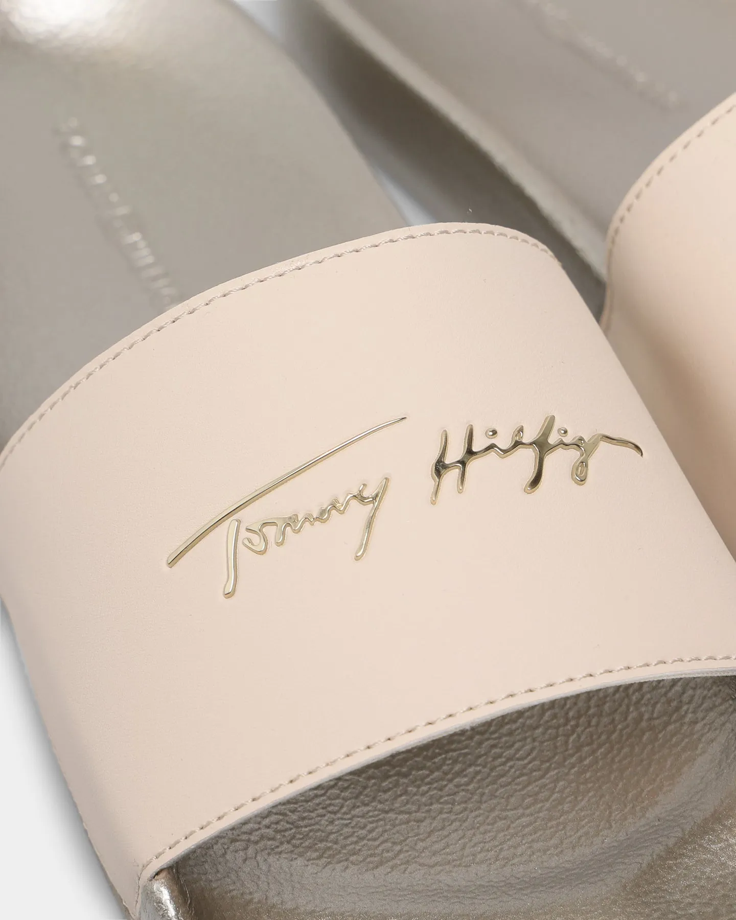 Tommy Jeans Women's Metallic Pool Slides Light Gold sold by Culture Kings product image thumbnail 3