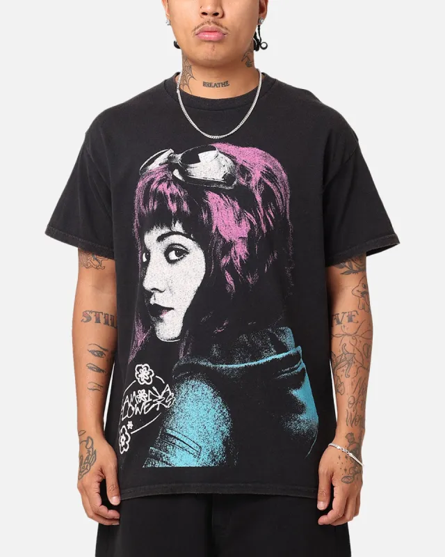 American Thrift X Scott Pilgrim Romona Flowers T-Shirt Black Wash sold by Culture Kings