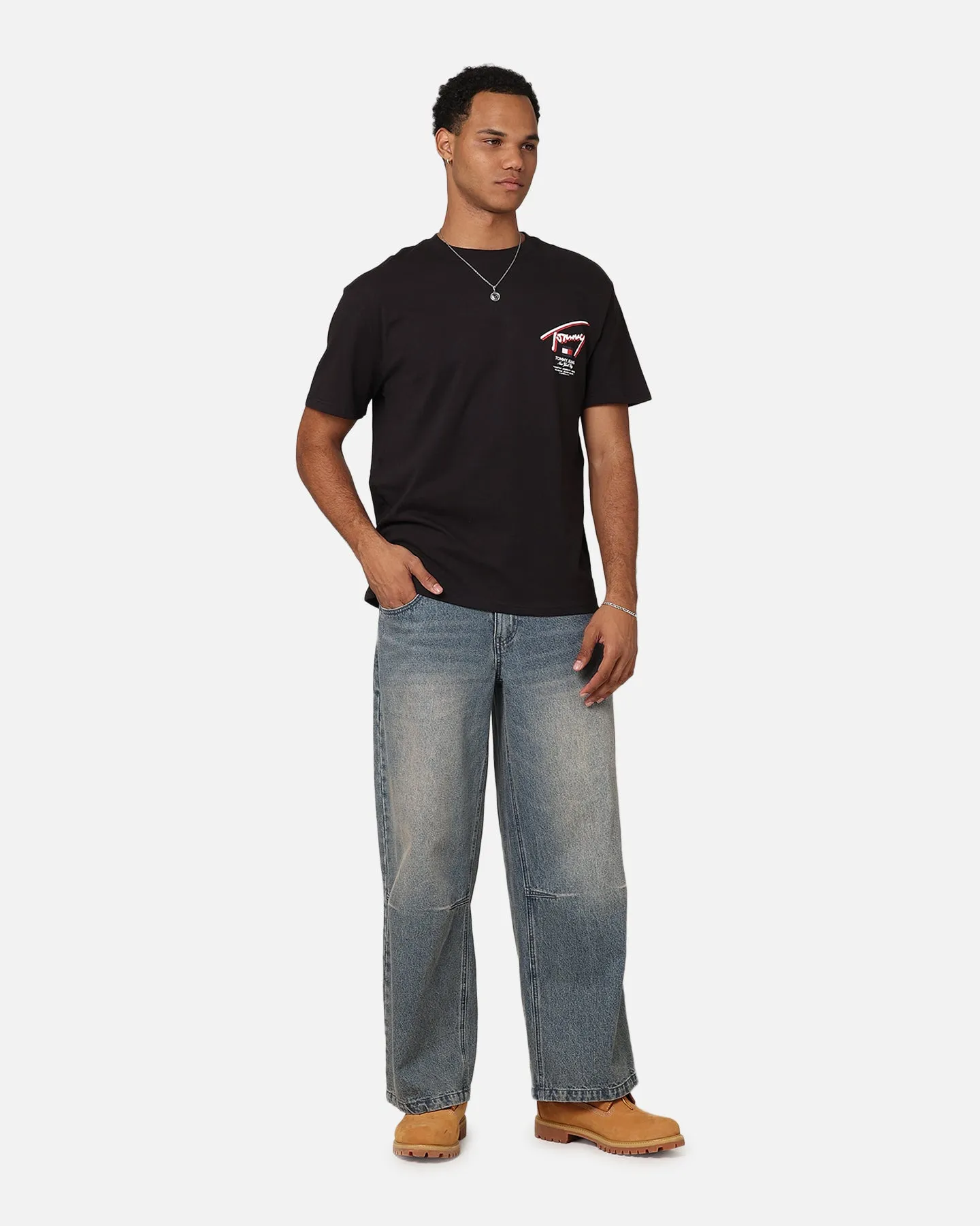 Tommy Jeans Reg 3D Street Signature T-Shirt Black sold by Culture Kings product image thumbnail 4