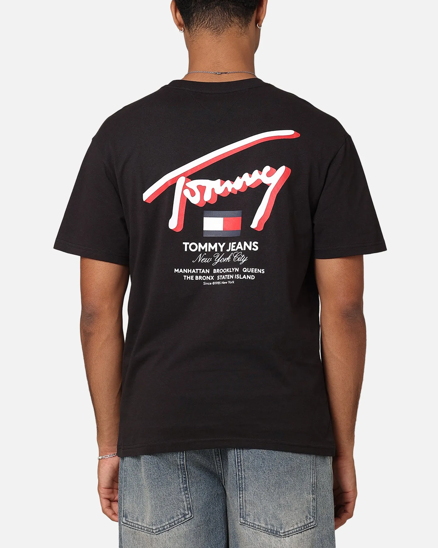 Tommy Jeans Reg 3D Street Signature T-Shirt Black sold by Culture Kings