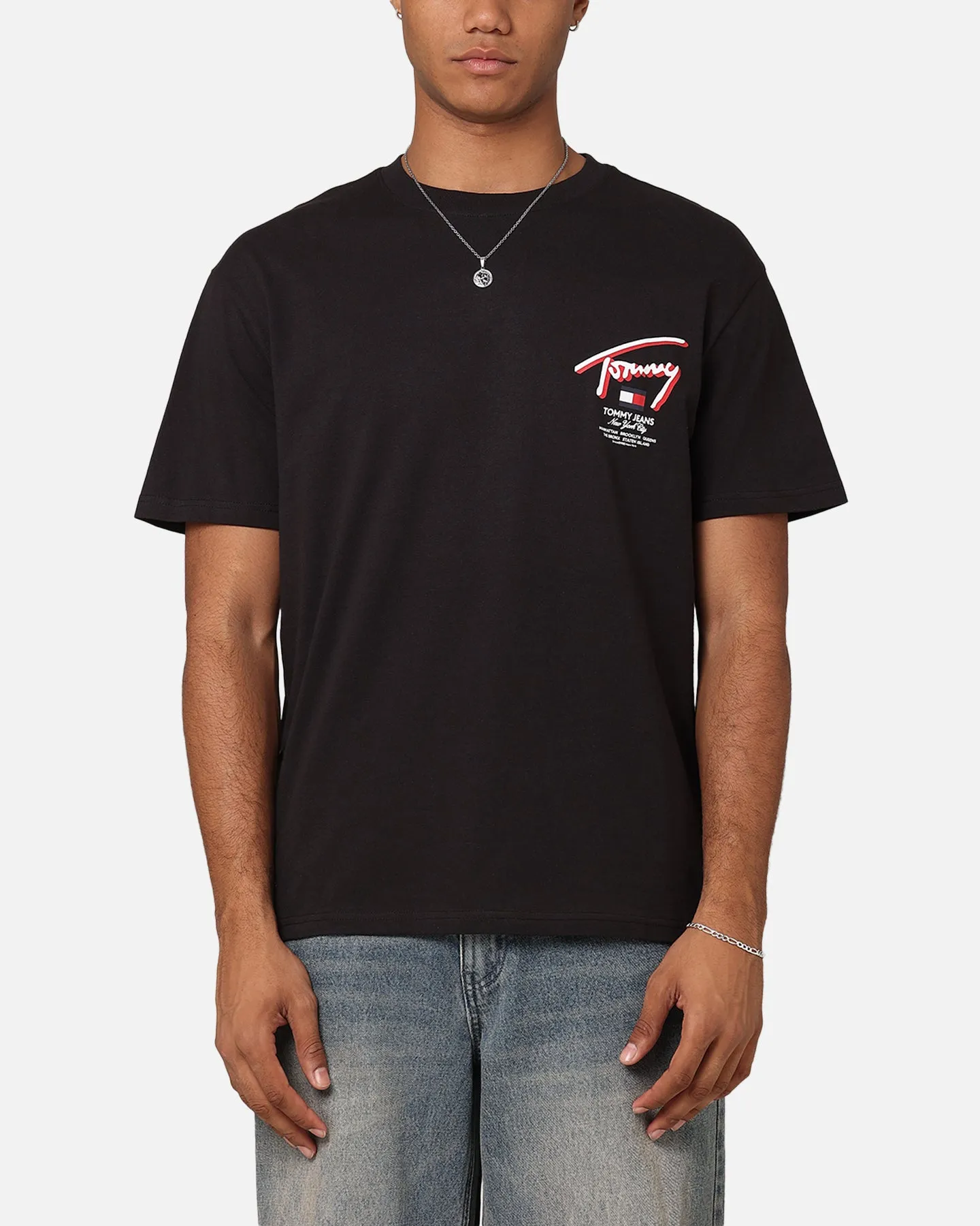 Tommy Jeans Reg 3D Street Signature T-Shirt Black sold by Culture Kings product image thumbnail 2