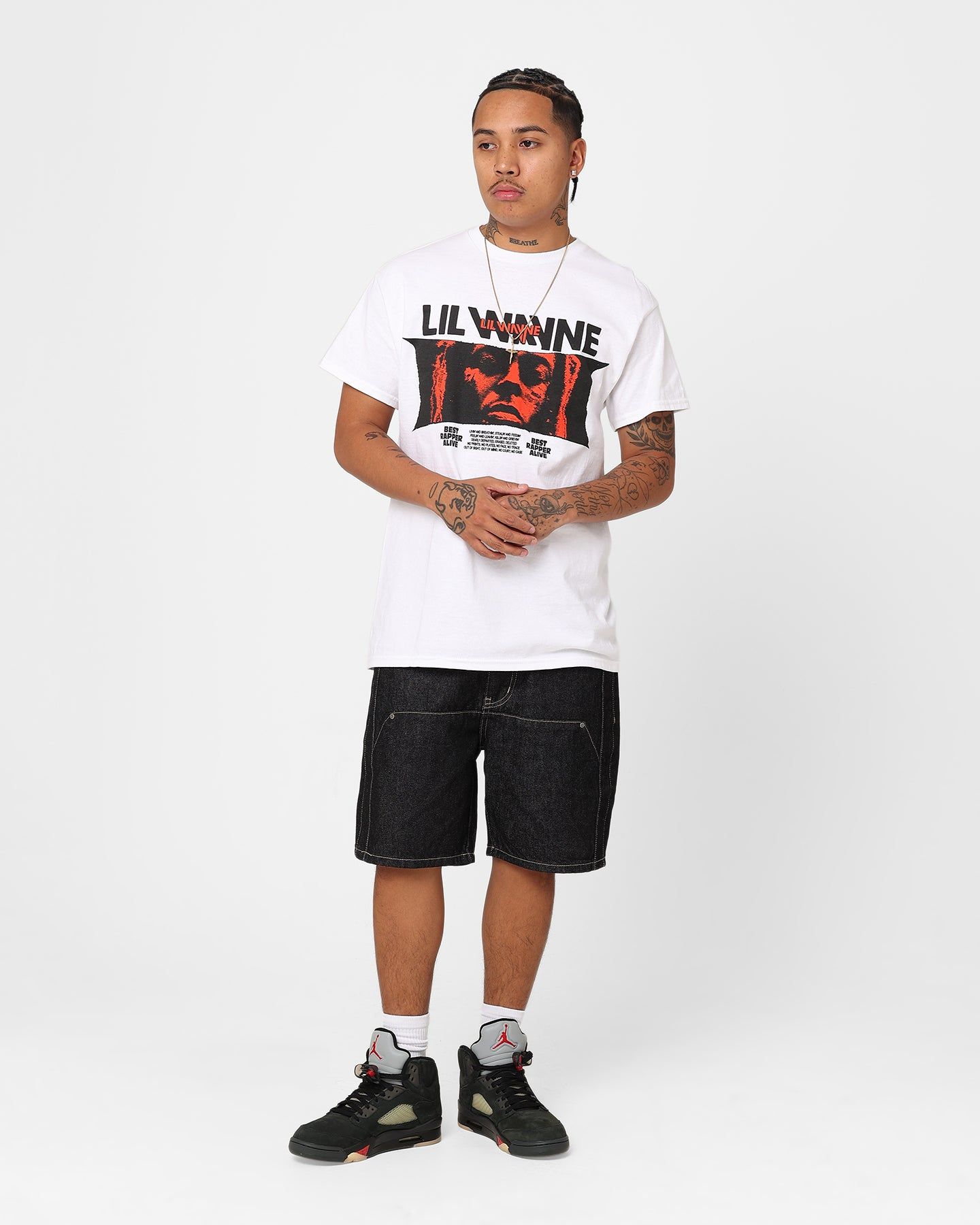 Lil Wayne No White T-Shirt White sold by Culture Kings product image thumbnail 3