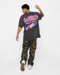 Loiter Stacked Vintage T-Shirt Black Wash sold by Culture Kings