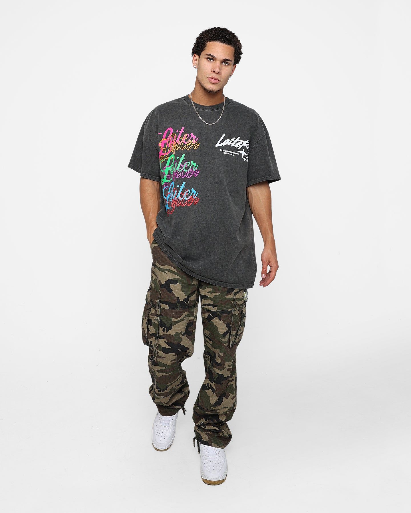 Loiter Stacked Vintage T-Shirt Black Wash sold by Culture Kings product image thumbnail 8