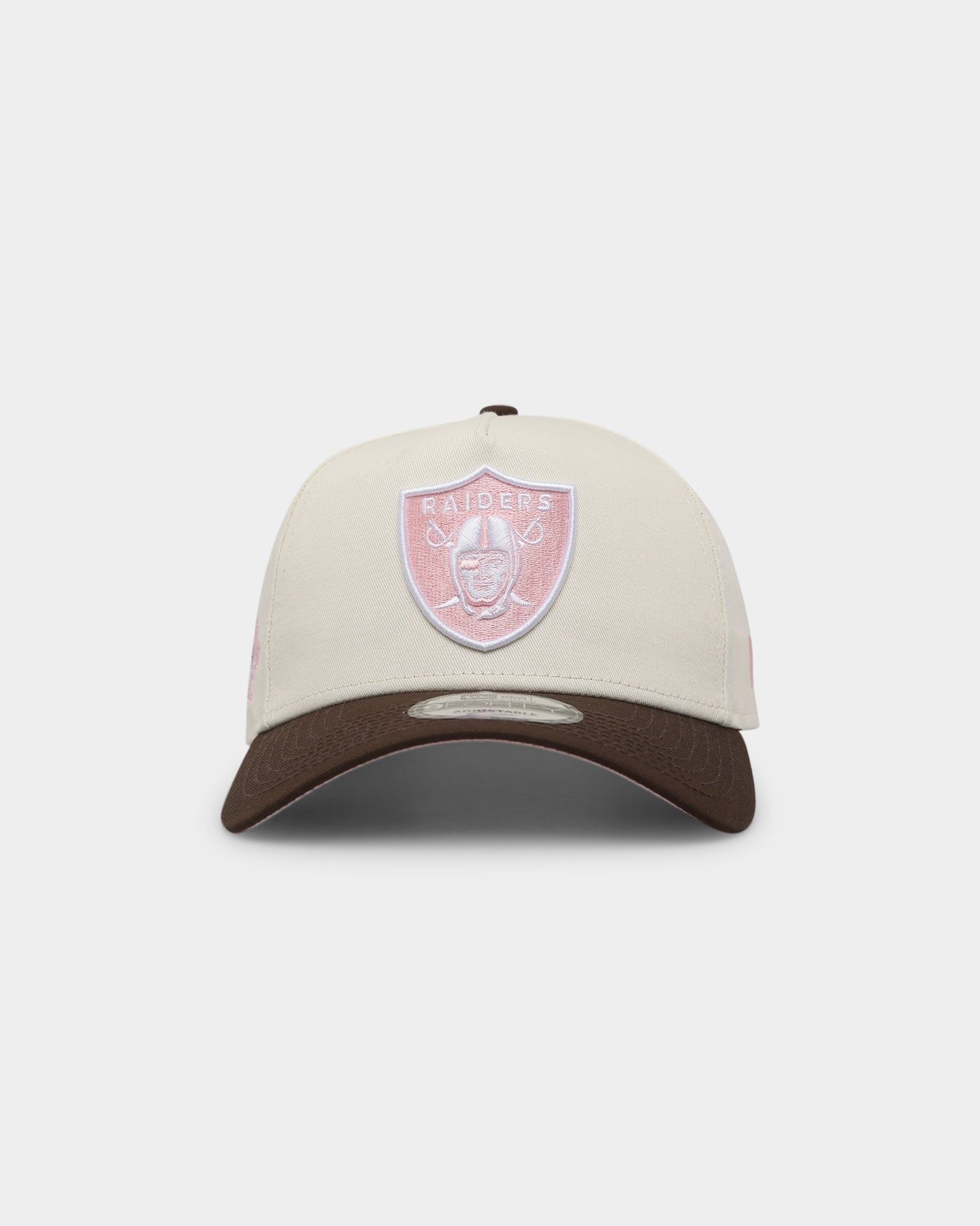 New Era Oakland Raiders 'Neapolitan Ice Cream' 9FORTY A-Frame Snapback Chrome White sold by Culture Kings
