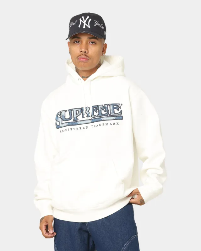 Supreme Denim Logo Hoodie White sold by Culture Kings