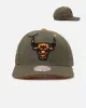 Mitchell & Ness Chicago Bulls 'Harmony of Hues' Pro Crown Snapback Olive/Orange sold by Culture Kings