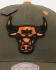 Mitchell & Ness Chicago Bulls 'Harmony of Hues' Pro Crown Snapback Olive/Orange sold by Culture Kings