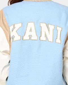Karl Kani OG Colour Block College Jacket Light Blue sold by Culture Kings