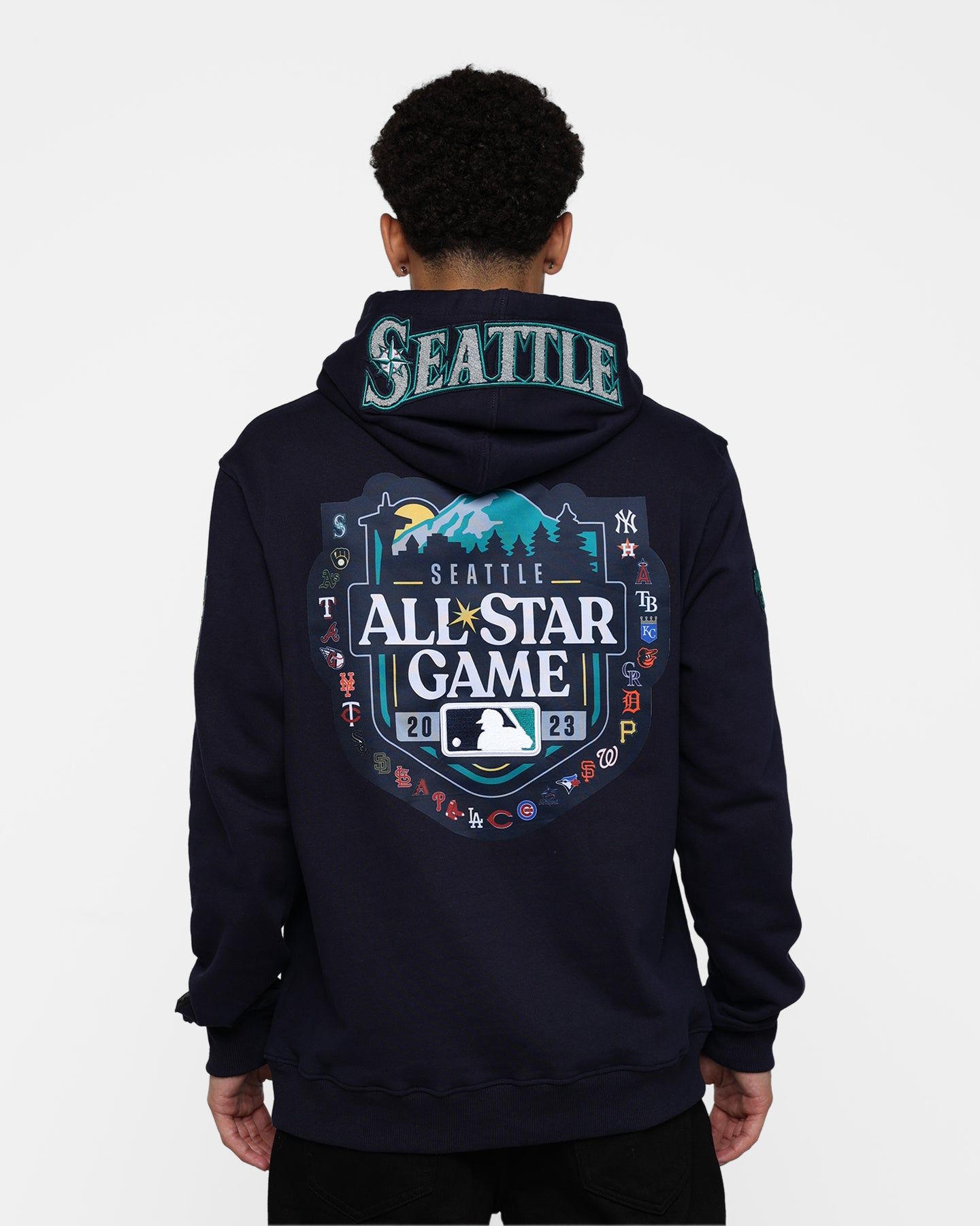 Pro Standard MLB All Star Fleece Hoodie Navy sold by Culture Kings product image thumbnail 5