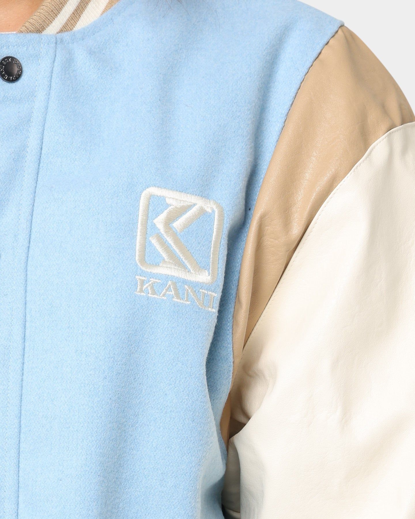 Karl Kani OG Colour Block College Jacket Light Blue sold by Culture Kings product image thumbnail 4