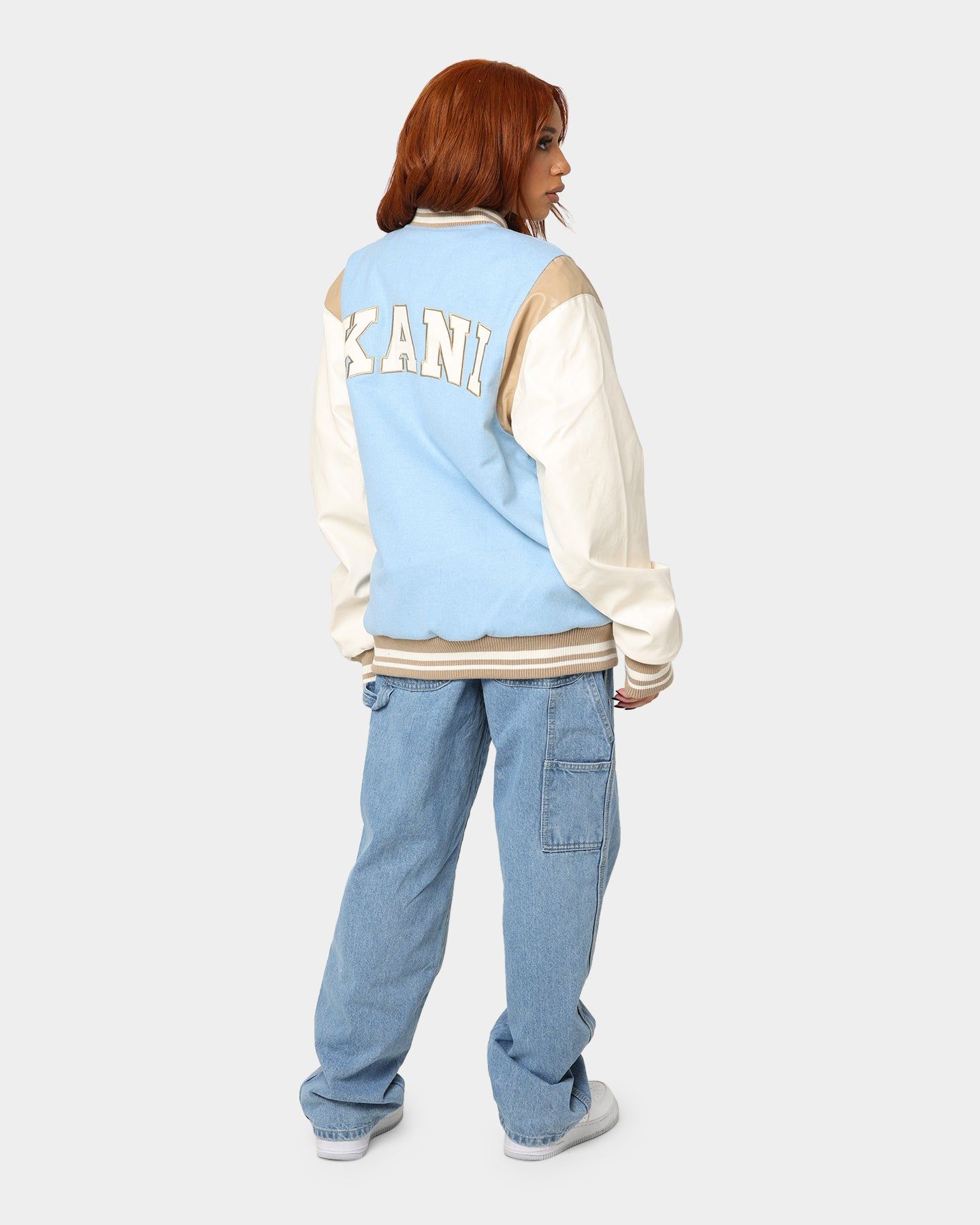 Karl Kani OG Colour Block College Jacket Light Blue sold by Culture Kings product image thumbnail 3