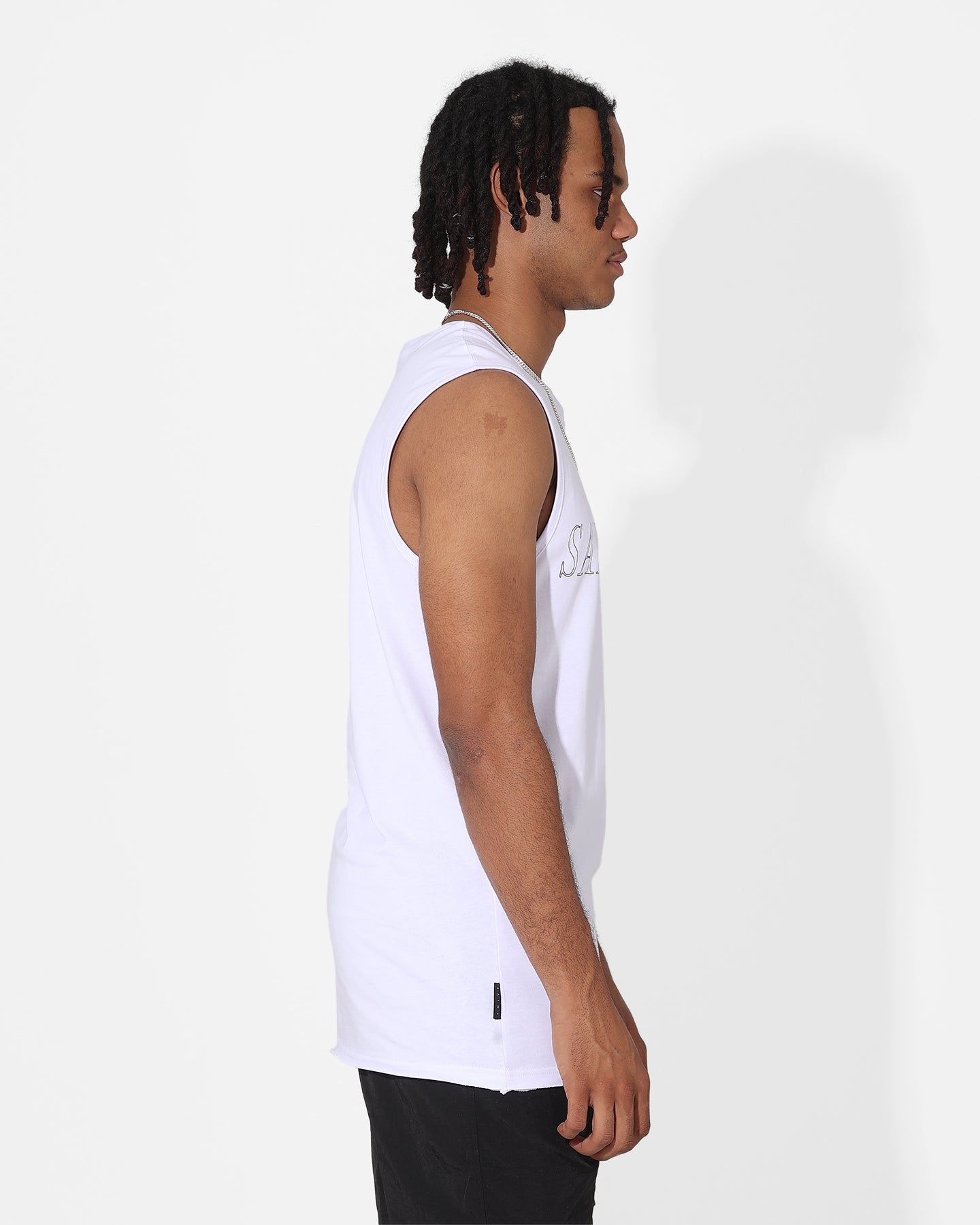Saint Morta Origins Muscle T-Shirt White/Black sold by Culture Kings product image thumbnail 5
