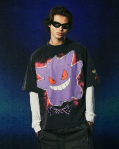 Loiter X Pokémon Gengar Premium T-Shirt Black Wash sold by Culture Kings