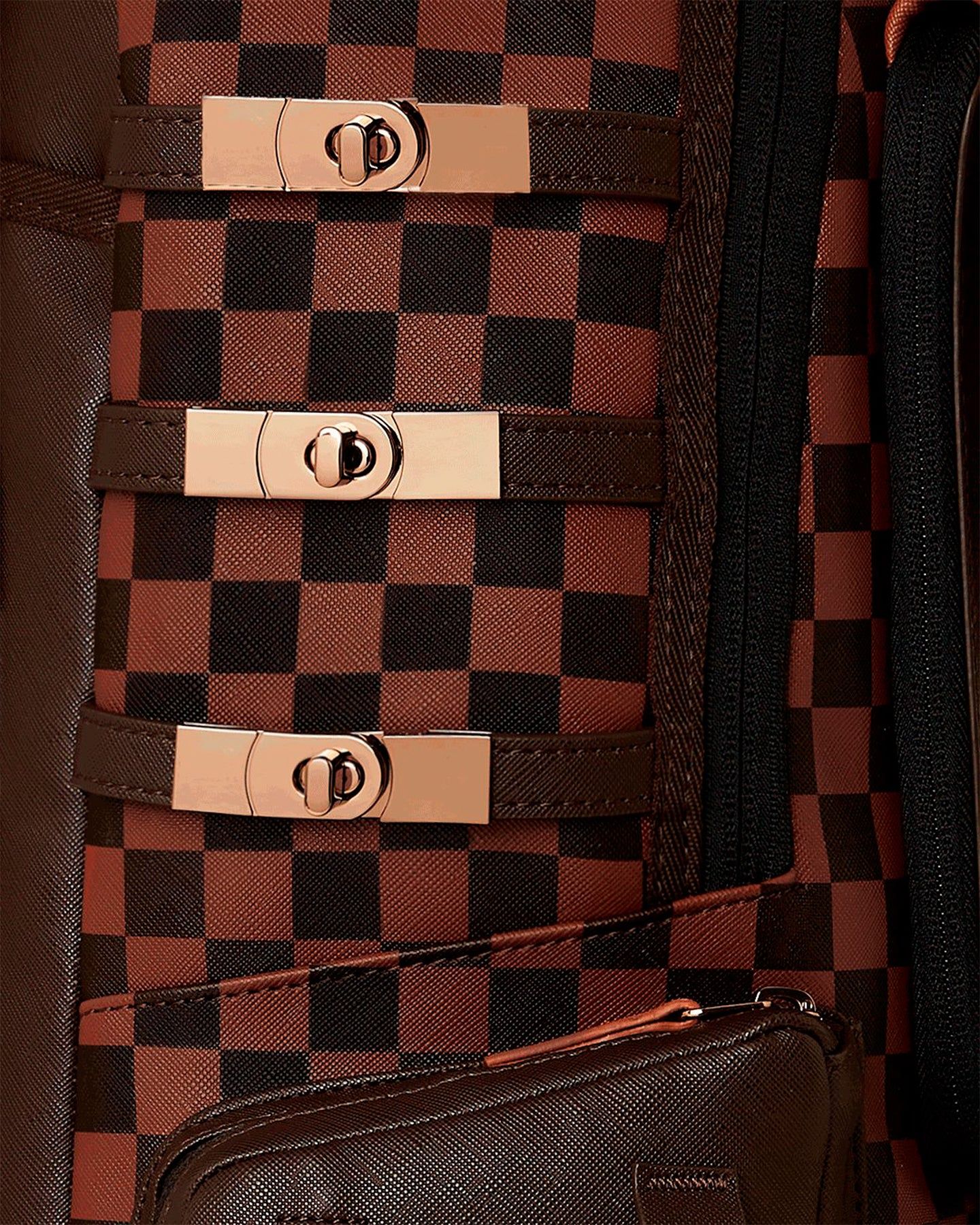 Sprayground Brown Checkered Special Ops Backpack Brown sold by Culture Kings product image thumbnail 5