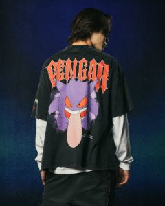 Loiter X Pokémon Gengar Premium T-Shirt Black Wash sold by Culture Kings