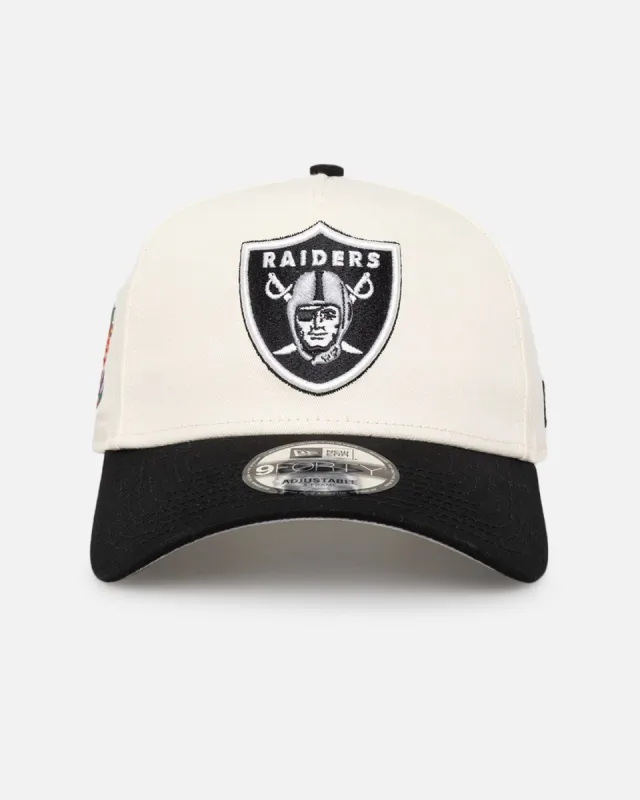 New Era Oakland Raiders 'NFL City Originals' 9FORTY A-Frame Snapback Chrome White/OTC sold by Culture Kings
