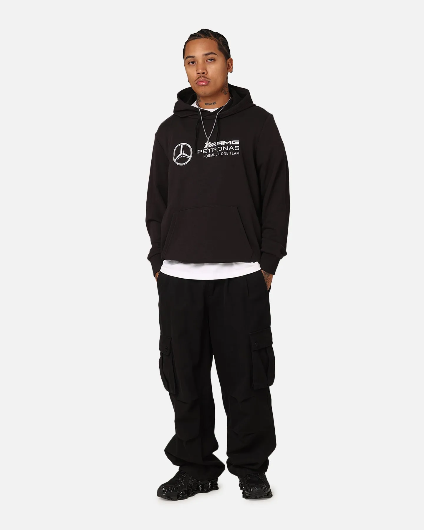 Puma X Mercedes-AMG Petronas Essential Hoodie Puma Black sold by Culture Kings product image thumbnail 2
