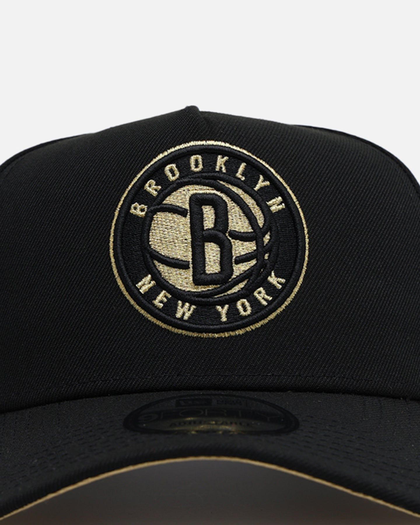 New Era Brooklyn Nets 'NBA Gold Links' 9FORTY A-Frame Snapback Black/Gold sold by Culture Kings product image thumbnail 5