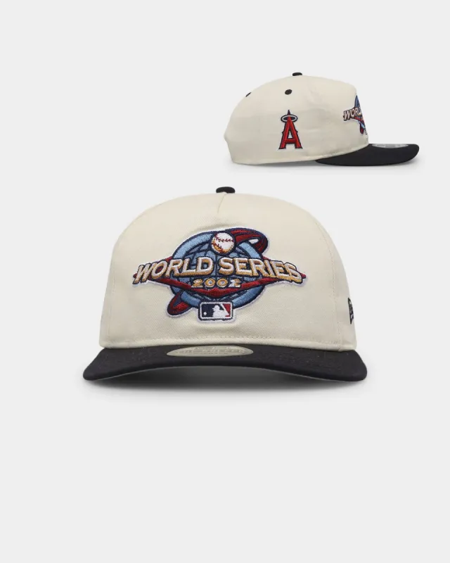 New Era Anaheim Angels '2000s World Series Through The Decades' 2002 World Series Golfer Snapback Chrome White sold by Culture Kings