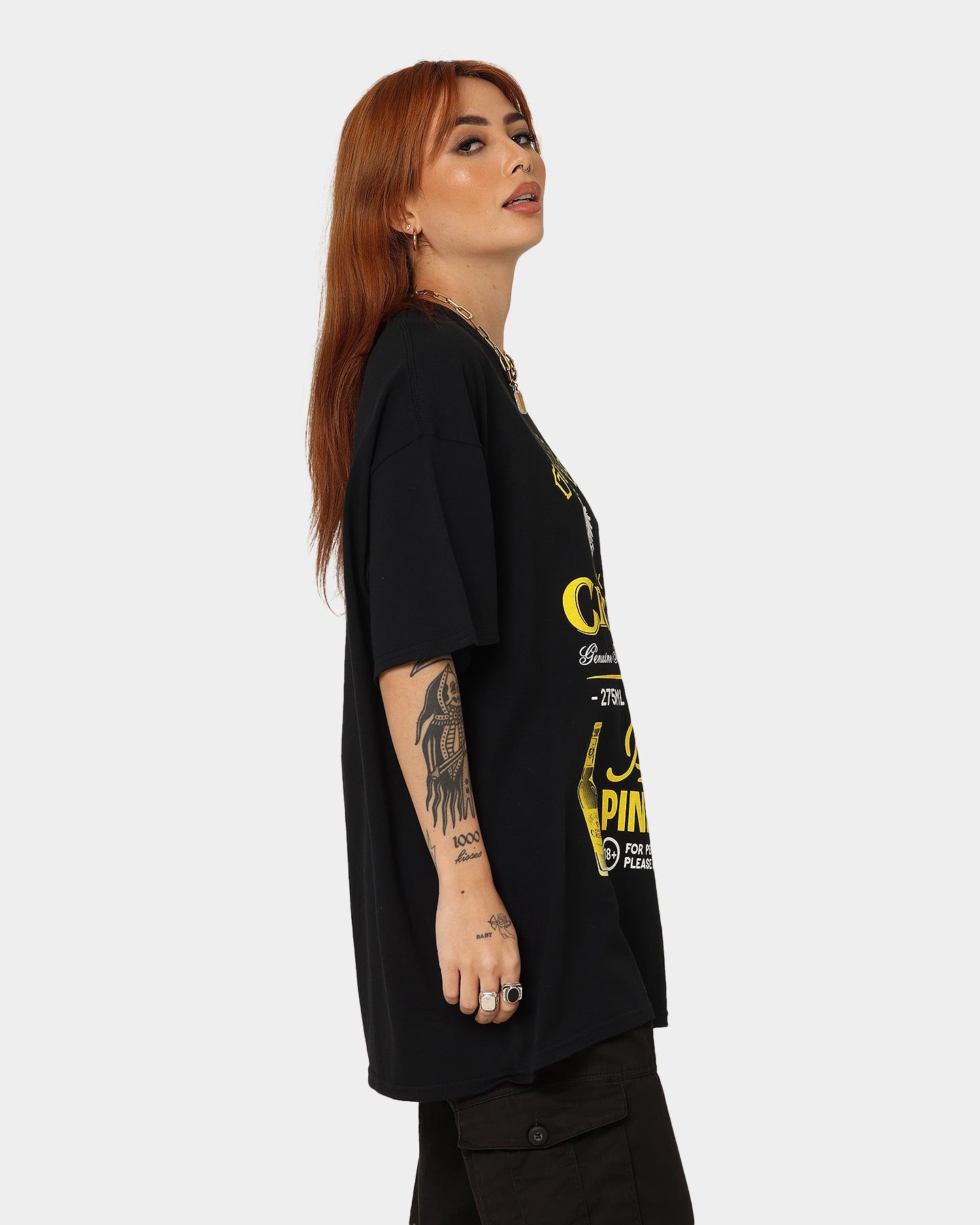 Goat Crew Goat Crew X Vodka Cruiser Pure Pineapple Cruiser T-Shirt Black sold by Culture Kings product image thumbnail 5