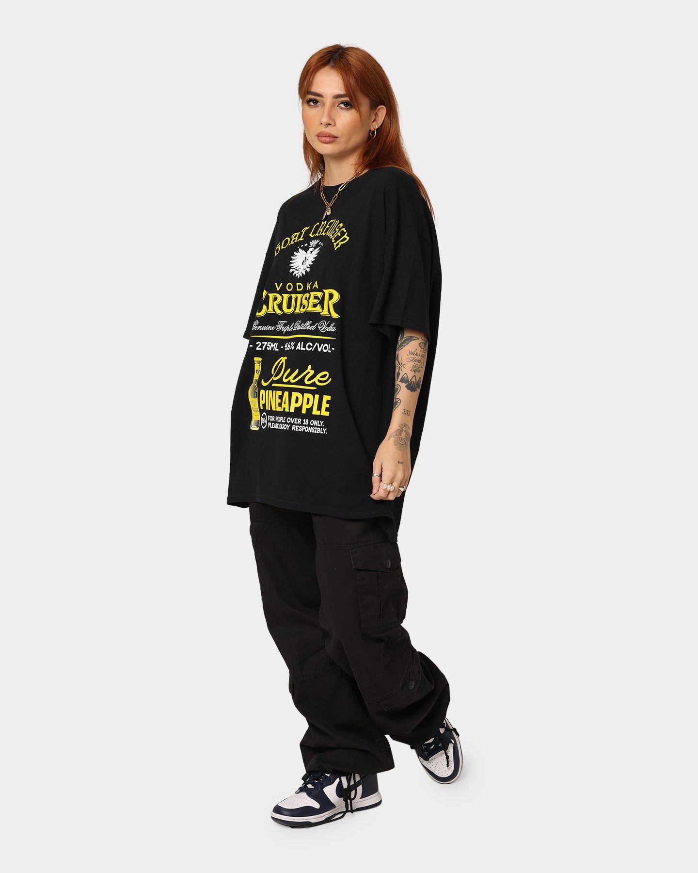 Goat Crew Goat Crew X Vodka Cruiser Pure Pineapple Cruiser T-Shirt Black sold by Culture Kings product image thumbnail 2