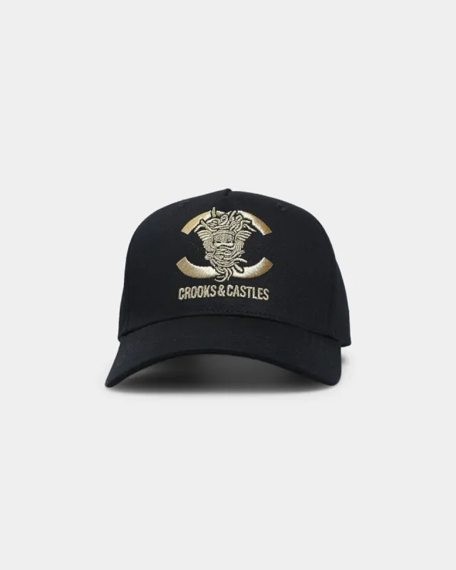 Crooks & Castles CC Medusa Lux Snapback Black/Gold made by Culture Kings