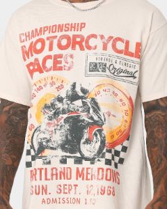 American Thrift Portland Meadows Vintage T-Shirt Off White sold by Culture Kings