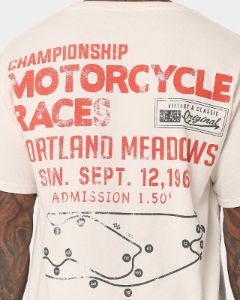 American Thrift Portland Meadows Vintage T-Shirt Off White sold by Culture Kings