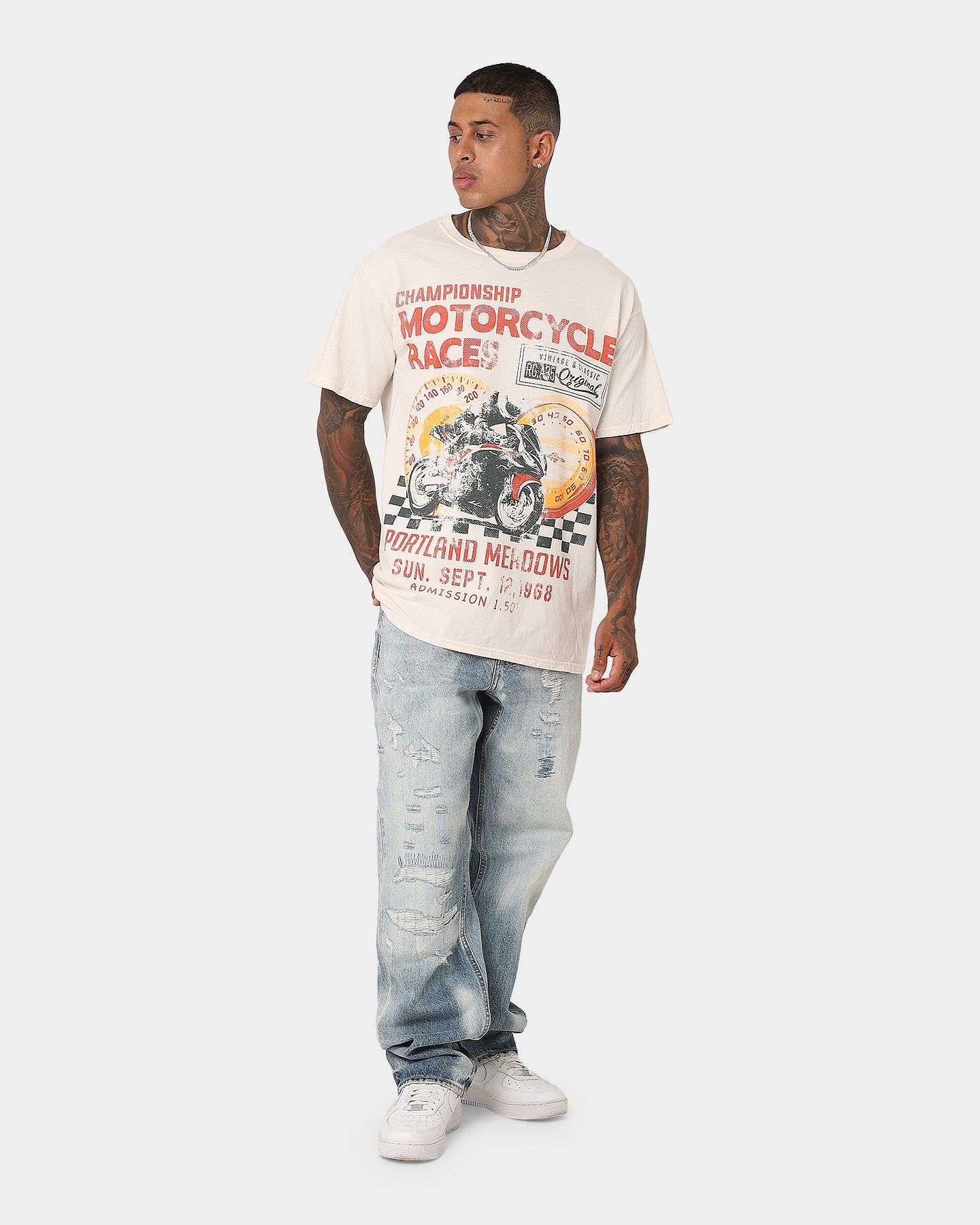American Thrift Portland Meadows Vintage T-Shirt Off White sold by Culture Kings product image thumbnail 3